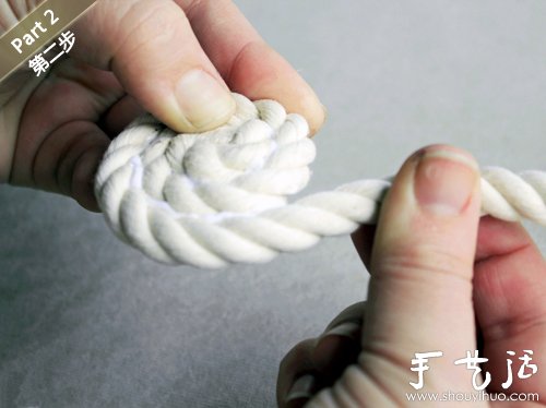 创意手工：编织绳手工DIY小清新花瓶(图2)