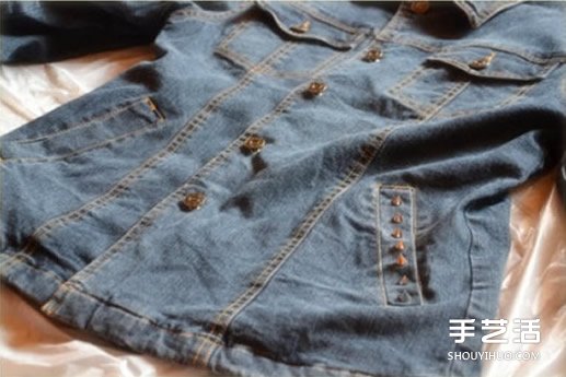 旧牛仔外套手工改造DIY教程 立马穿出朋克风(图4)