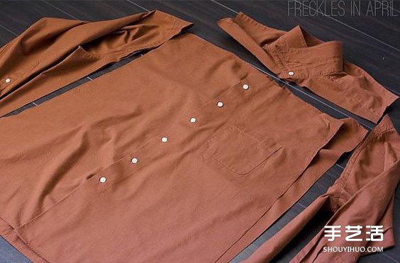 旧衣服改造连衣短裙图解教程 简约时尚又简单(图4)