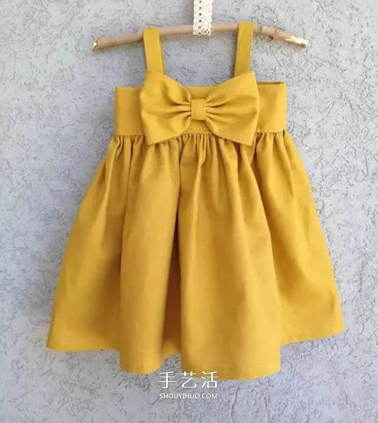 旧衣服布料改造再利用 给女儿做时尚小裙子(图4)