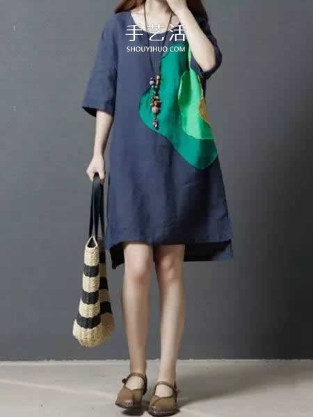 旧衣服布料改造再利用 给女儿做时尚小裙子(图10)