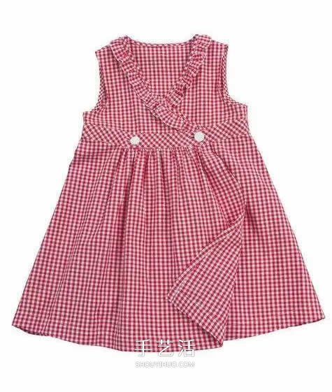 旧衣服布料改造再利用 给女儿做时尚小裙子(图12)