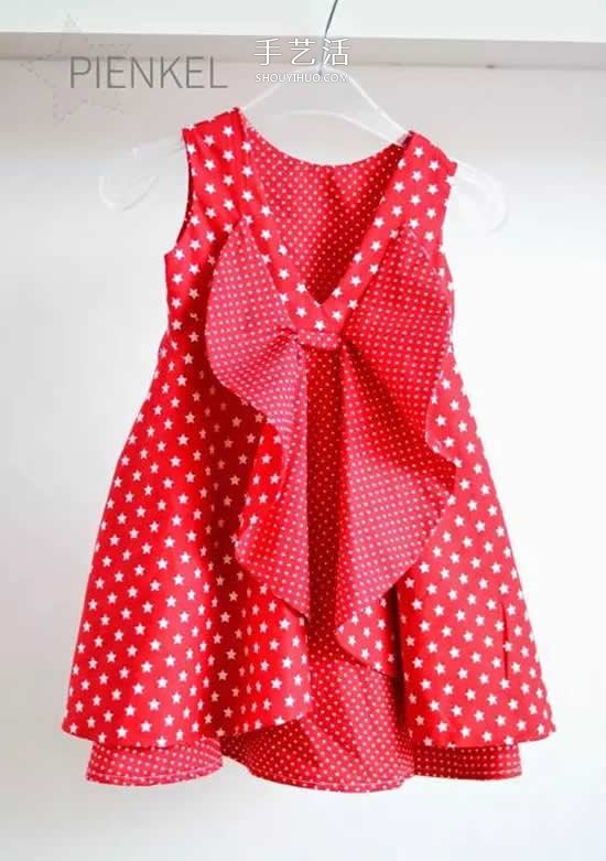 旧衣服布料改造再利用 给女儿做时尚小裙子(图14)