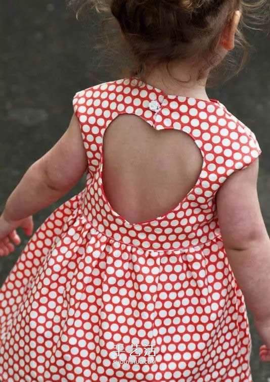 旧衣服布料改造再利用 给女儿做时尚小裙子(图18)