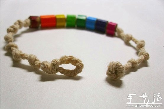 铅笔头DIY田园旧手链(图3)