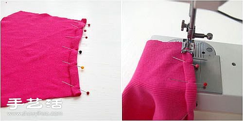 宝宝旧衣服改造教程 DIY简单的撞色宝宝衣(图3)