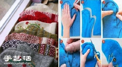 旧毛衣改造再利用 旧毛衣DIY废物利用大全(图8)