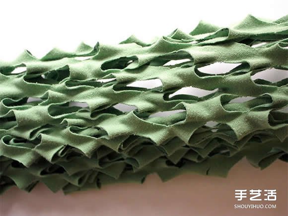 旧T恤改造网眼袋的方法 DIY网眼袋制作教程(图6)