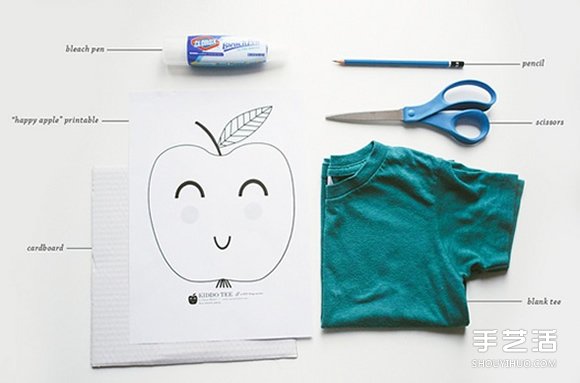 妈妈的手绘T恤DIY 送给可爱儿子的爱心礼物(图3)