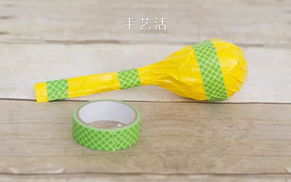 儿童废物利用DIY沙槌乐器玩具的制作方法(图4)