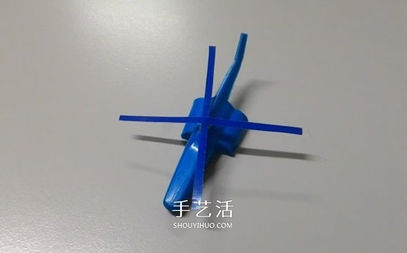 圆珠笔帽手工制作直升飞机模型的方法(图7)