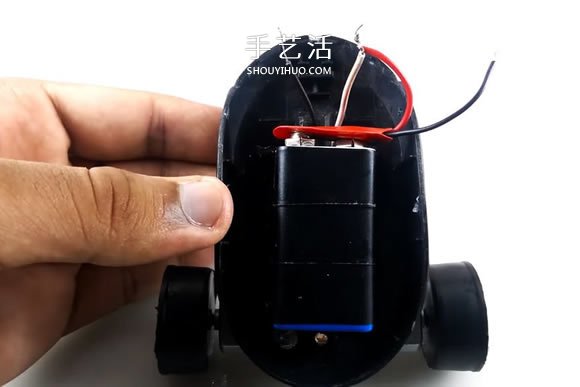 旧鼠标手工制作电动玩具车的教程(图10)