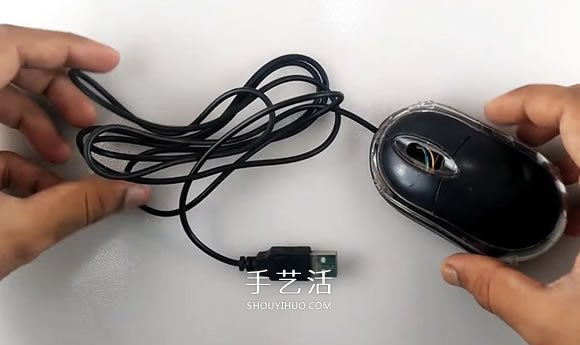 旧鼠标手工制作电动玩具车的教程(图2)