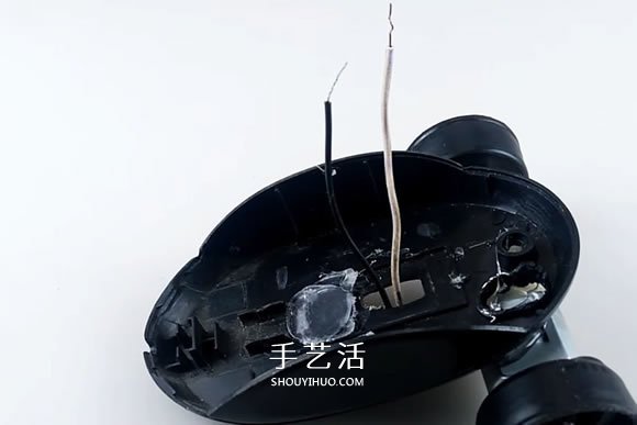 旧鼠标手工制作电动玩具车的教程(图8)