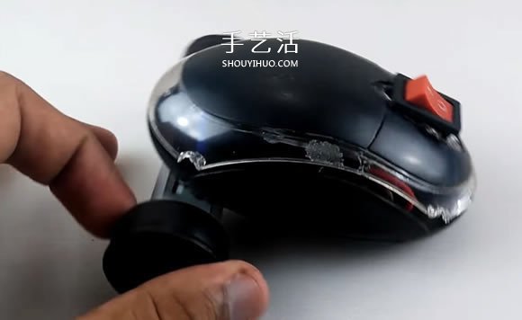 旧鼠标手工制作电动玩具车的教程(图12)
