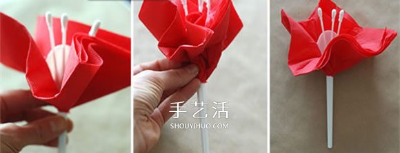 简单又漂亮餐巾纸花的做法(图2) 简单又漂亮餐巾纸花的做法(图2)