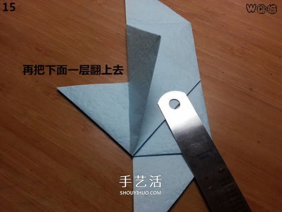 卡通天使的折纸教程 手工折可爱的天使图解(图15)
