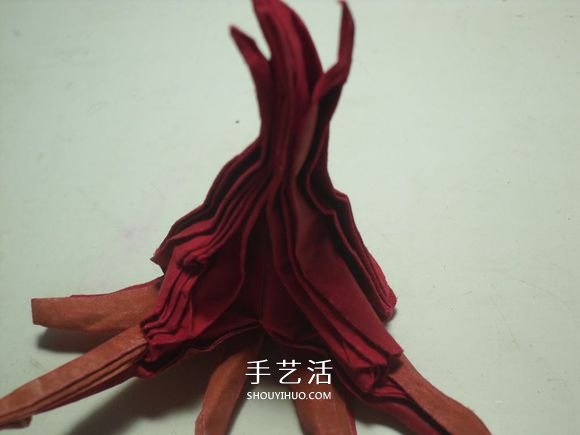 手工篝火的折纸方法 怎么折纸火焰图解教程(图31)
