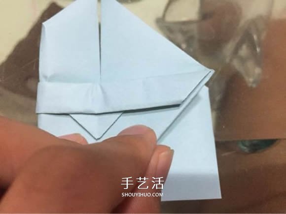 手工乌纱帽的折法图解 古代官帽怎么折步骤(图8)