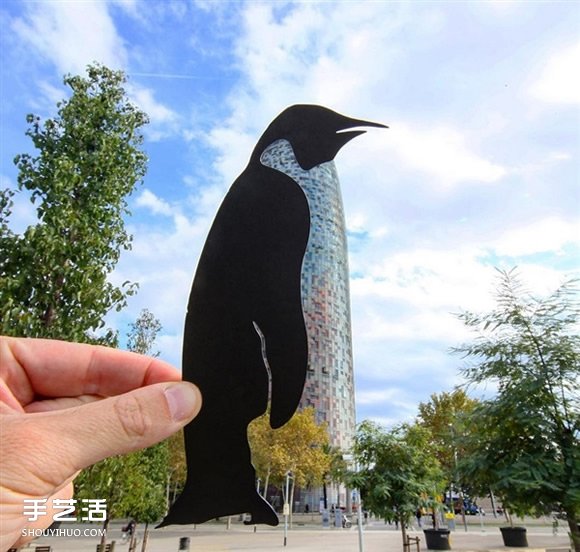 当剪纸艺术遇上建筑 全球地标都被他玩坏了！(图6)