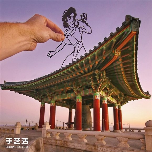 当剪纸艺术遇上建筑 全球地标都被他玩坏了！(图39)