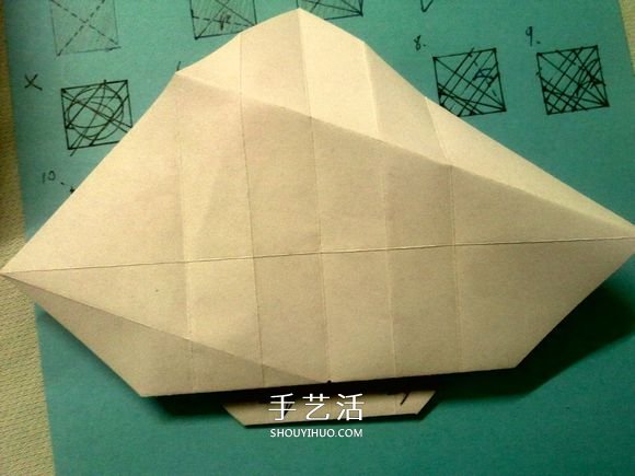 萌神折纸教程 可爱立体大白的折法图解步骤(图11) 萌神折纸教程 可爱立体大白的折法图解步骤(图11)