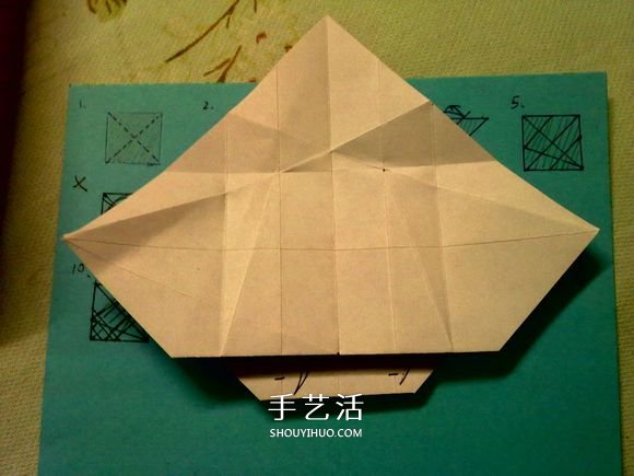 萌神折纸教程 可爱立体大白的折法图解步骤(图13) 萌神折纸教程 可爱立体大白的折法图解步骤(图13)