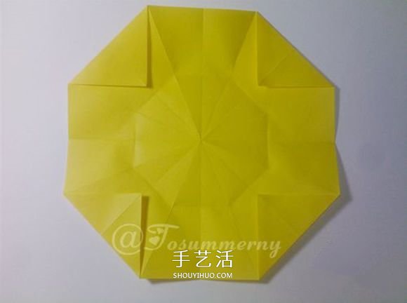 冬日里的暖阳!手工折纸立体太阳的折法图解(图6) 冬日里的暖阳!手工折纸立体太阳的折法图解(图6)