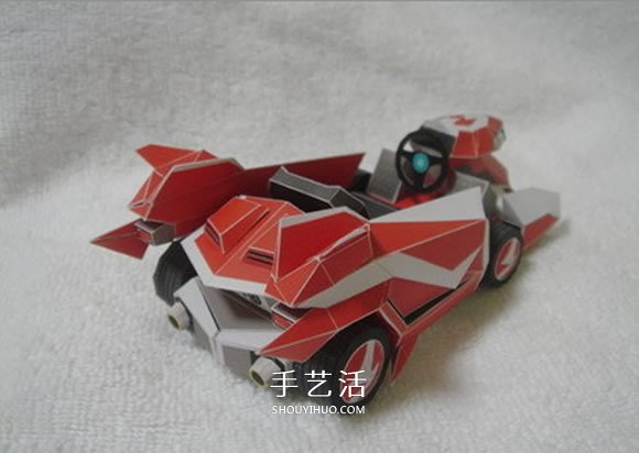 尖锋SR跑车纸模型图纸 卡纸做跑车模型展开图(图2) 尖锋SR跑车纸模型图纸 卡纸做跑车模型展开图(图2)