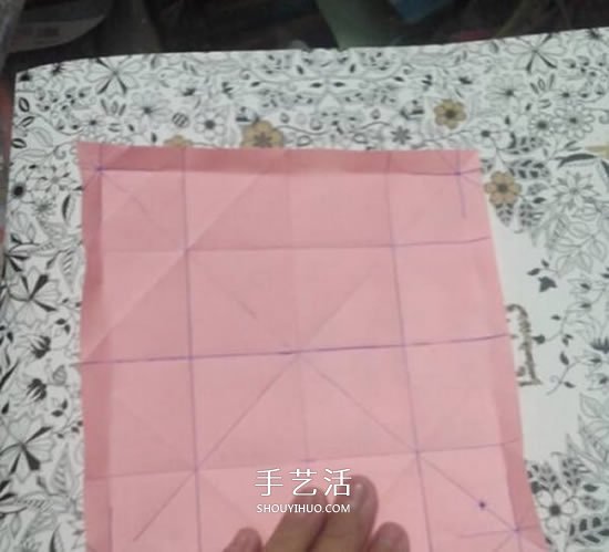爱心相框怎么折图解 带心形四方相框的折法(图25)