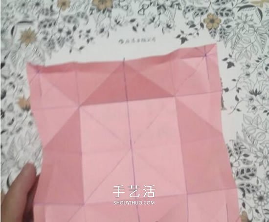 爱心相框怎么折图解 带心形四方相框的折法(图26)