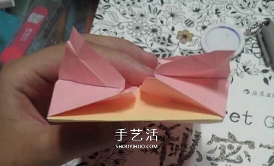 爱心相框怎么折图解 带心形四方相框的折法(图36)