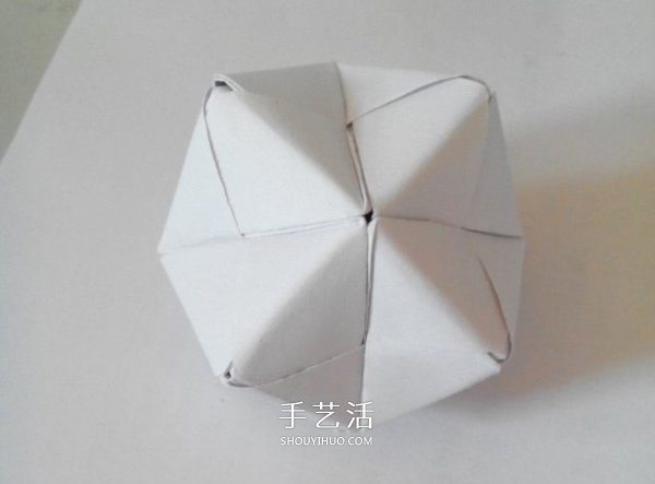 多面立方体的折法图解 折纸立方体的步骤图(图2)