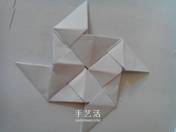 多面立方体的折法图解 折纸立方体的步骤图(图7)