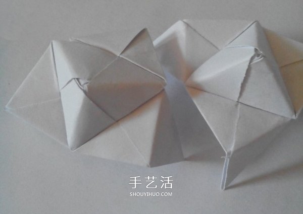 多面立方体的折法图解 折纸立方体的步骤图(图15)