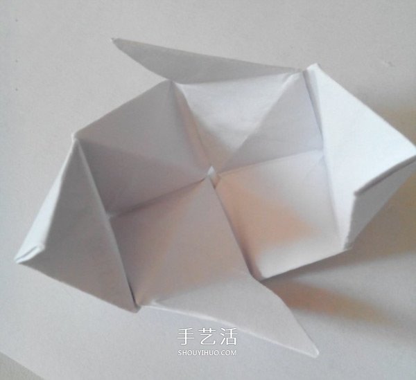 多面立方体的折法图解 折纸立方体的步骤图(图16)