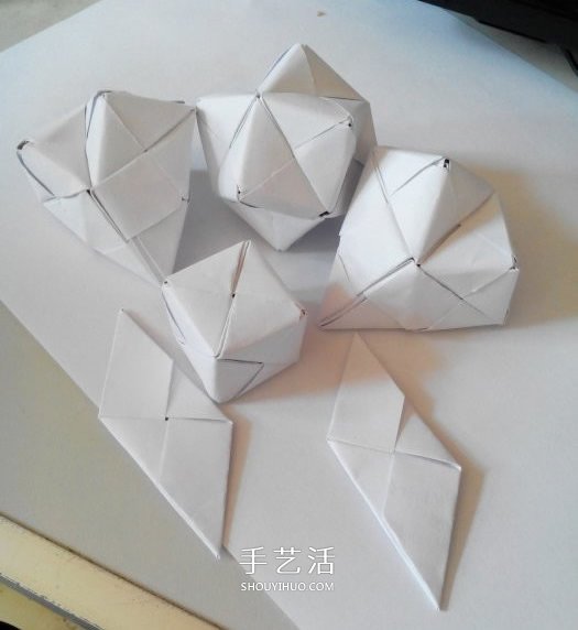 多面立方体的折法图解 折纸立方体的步骤图(图31)