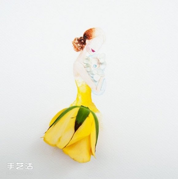 极雅艺术！用水彩让花朵变身礼物在纸上绽放(图9)