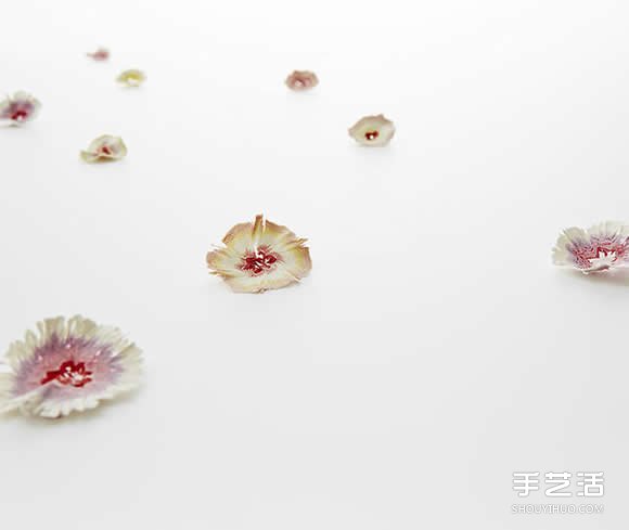 用削铅笔器DIY出一朵朵永生的美丽纸花朵(图5)