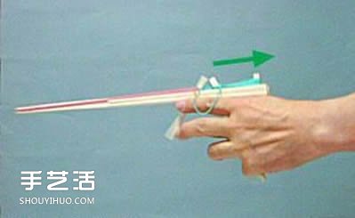 连发皮筋枪怎么做图解 自制连发皮筋枪做法(图7)