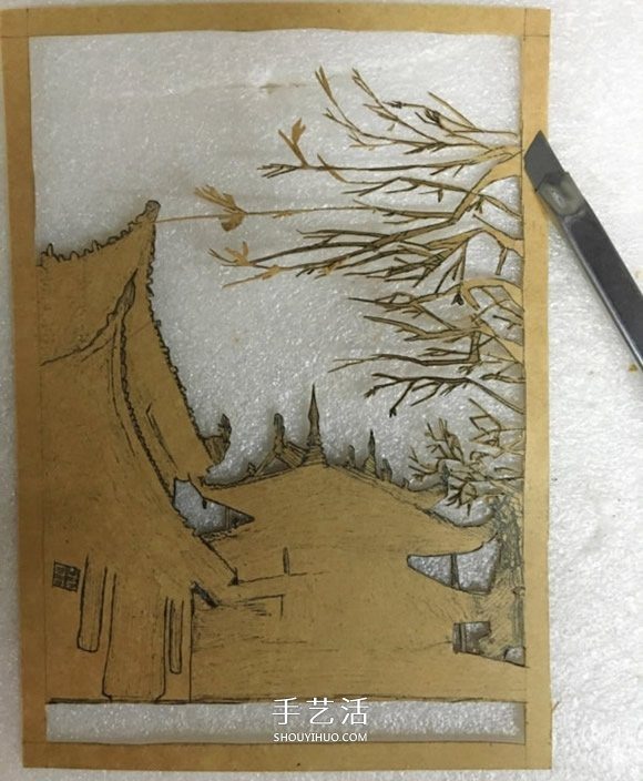 废物利用手工灯饰制作 文艺范灯罩DIY图解教程(图2)