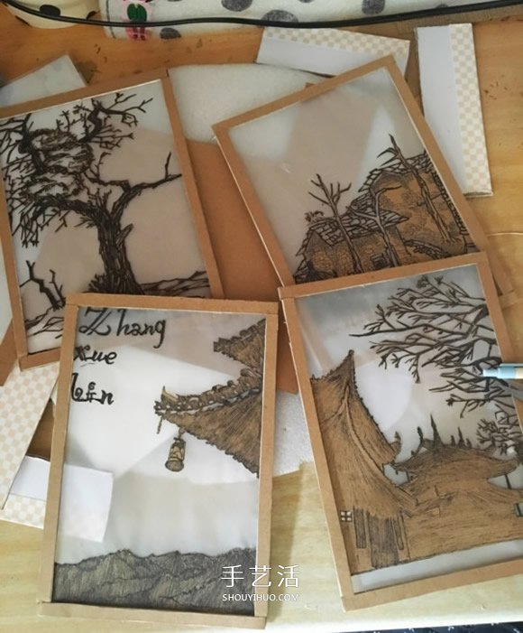 废物利用手工灯饰制作 文艺范灯罩DIY图解教程(图4)