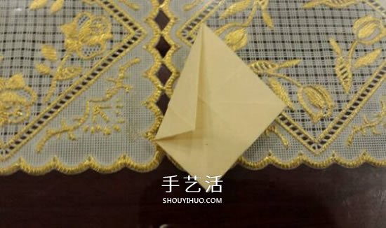 漂亮立体雨伞折纸图解 纸雨伞的折法步骤图(图4)