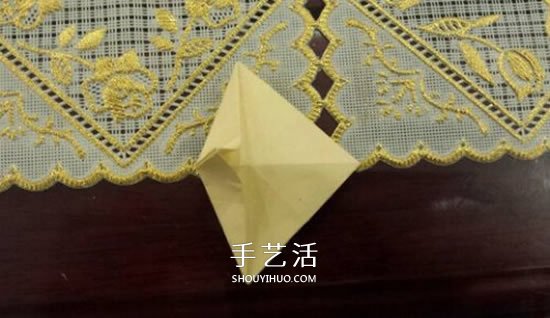 漂亮立体雨伞折纸图解 纸雨伞的折法步骤图(图6)