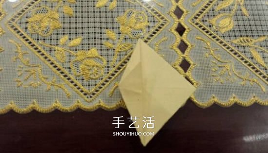 漂亮立体雨伞折纸图解 纸雨伞的折法步骤图(图7)