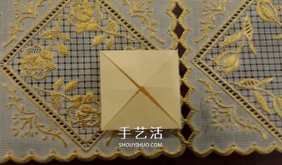 漂亮立体雨伞折纸图解 纸雨伞的折法步骤图(图3)