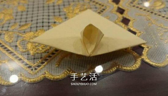 漂亮立体雨伞折纸图解 纸雨伞的折法步骤图(图9)