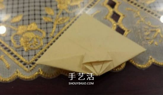 漂亮立体雨伞折纸图解 纸雨伞的折法步骤图(图10)