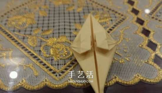 漂亮立体雨伞折纸图解 纸雨伞的折法步骤图(图11)