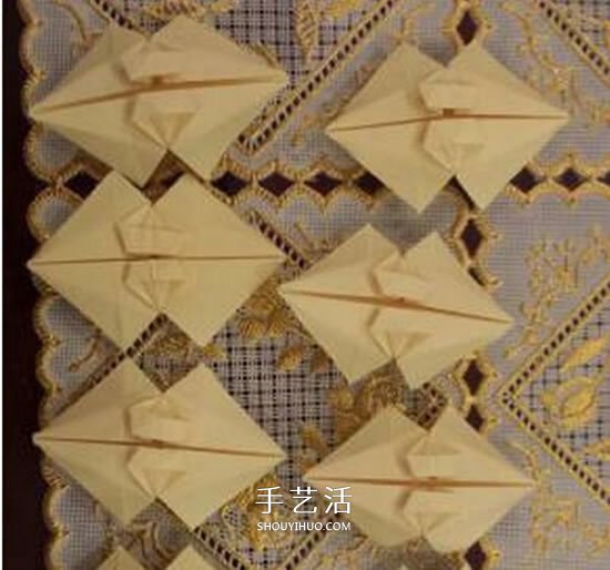 漂亮立体雨伞折纸图解 纸雨伞的折法步骤图(图15)